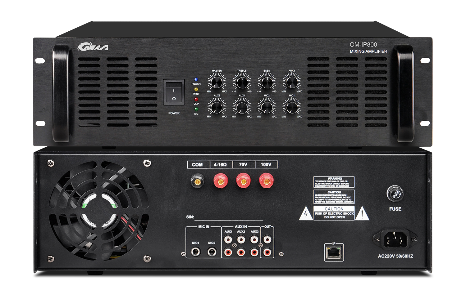 Bộ khuếch đại công suất mạng IP OM-IP800.....2000